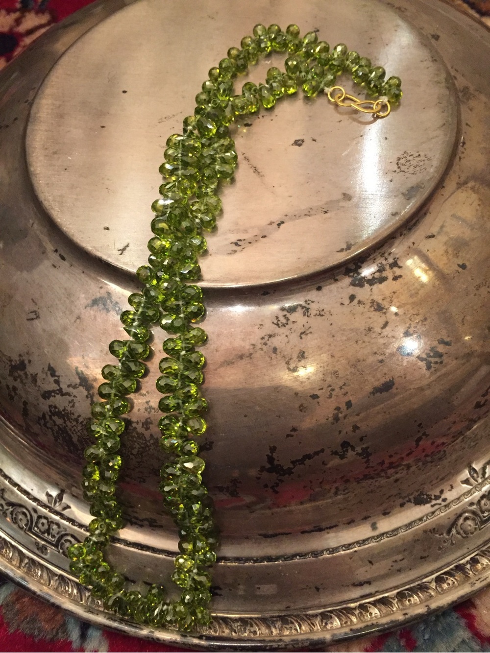 Green Beaded Necklace - Women's Jewelry